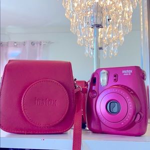 Fujifilm Instax instant film camera; Maroon